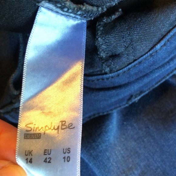 Women’s size 10 simply be denim super soft sophia fly front jegging - Picture 10 of 14